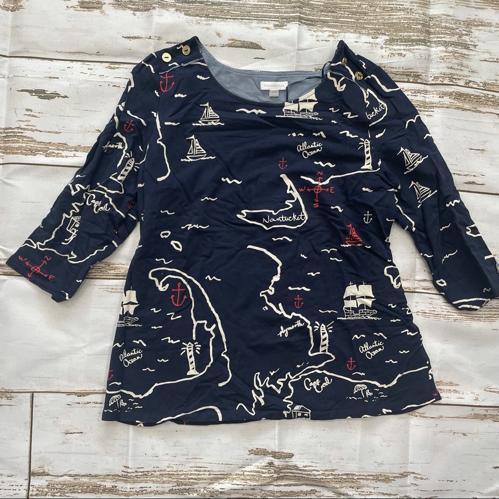 Charter Club Nautical Shirt